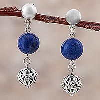 Sodalite dangle earrings,