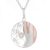 Sterling silver pendant necklace, 'Mokume Circle' - Sterling Silver and Copper Pendant Necklace from Peru (image 2c) thumbail