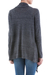 Cardigan sweater, 'Grey Waterfall Dream' - Long Sleeved Grey Cardigan Sweater from Peru (image 2c) thumbail