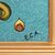 Reverse painted glass jewelry box, 'Teal Flowers' - Teal Wood Jewelry Box with Floral Motifs from Peru (image 2h) thumbail