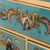 Reverse painted glass jewelry box, 'Teal Flowers' - Teal Wood Jewelry Box with Floral Motifs from Peru (image 2i) thumbail