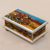 Wood decorative box, 'Land Tortoise' - Hand Painted Tortoise Wood Decorative Box from Peru thumbail