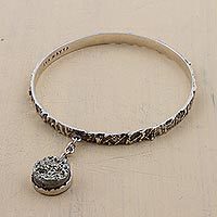 Pyrite bangle bracelet,