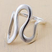 Silver bracelet - Women's Silver 950 and Chrysocolla Cocktail Ring