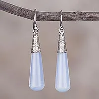Moonstone dangle earrings,