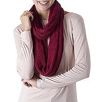 100% alpaca infinity scarf,