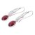 Jasper dangle earrings, 'Smooth Splendor' - Jasper and Sterling Silver Dangle Earrings from Peru (image 2d) thumbail