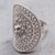 Sterling silver filigree cocktail ring, 'Andean Sombrero' - Artisan Jewelry 925 Silver Filigree Cocktail Ring from Peru thumbail