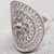 Sterling silver filigree cocktail ring, 'Andean Sombrero' - Artisan Jewelry 925 Silver Filigree Cocktail Ring from Peru (image 2c) thumbail