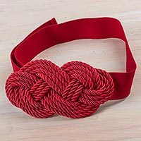 Stretch belt Modern Crimson Peru