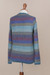 100% alpaca cardigan, 'Harbor Lights' - 100% Alpaca Wool Cardigan Sweater from Peru (image 2f) thumbail