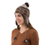 100% alpaca chullo hat, 'Andean Patterns' - 100% Alpaca Chullo Hat in Tan and Eggshell from Peru (image 2c) thumbail