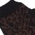 100% alpaca fingerless mitts, 'Floral Andes' - Alpaca Knit Floral Fingerless Gloves in Black and Brick Peru (image 2d) thumbail