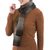 100% alpaca scarf, 'Mahogany Brown Andean Pride' - 100% Alpaca Scarf in Mahogany and Eggshell from Peru (image 2b) thumbail