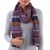 100% alpaca scarf, 'Andean Pride' - Multicolored 100% Alpaca Wrap Scarf from Peru (image 2a) thumbail