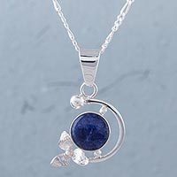 Sodalite pendant necklace,