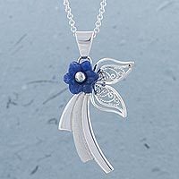 Sodalite pendant necklace,