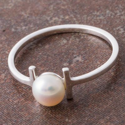 Cultured pearl cocktail ring, Innocent Attraction
