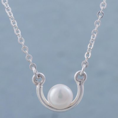 Cultured pearl pendant necklace, A Pact of Love