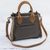 Leather accent cotton shoulder bag, 'Brown Mushroom' - Leather Accent Cotton Handle Shoulder Bag in Mushroom Peru (image 2b) thumbail