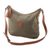 Leather accent cotton shoulder bag, 'Clay Satisfaction' - Leather Accent Cotton Shoulder Bag in Clay from Peru (image 2a) thumbail