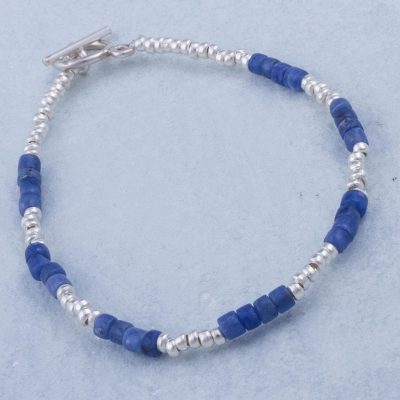 Sodalite beaded bracelet, Stylish Blue