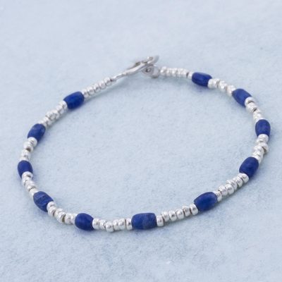 Sodalite beaded bracelet, Loving Blue