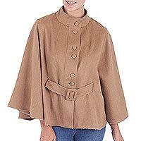 100% baby alpaca cape,