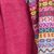Cotton blend cardigan, 'Pisac Market in Wine' - Wine Open Front Cardigan with Multicolor Sleeves (image 2g) thumbail