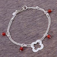 Carnelian pendant bracelet,