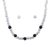 Obsidian jewelry set, 'Dark Treasures' (set of 3) - 925 Sterling Silver and Obsidian Jewelry Set from Peru (image 2a) thumbail