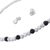 Obsidian jewelry set, 'Dark Treasures' (set of 3) - 925 Sterling Silver and Obsidian Jewelry Set from Peru (image 2e) thumbail