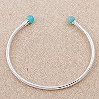 Amazonite cuff bracelet,