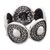 Sterling silver filigree band ring, 'Bold Shadow Warrior' - Dark Sterling Silver Filigree Band Ring Crafted in Peru (image 2e) thumbail