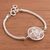 Sterling silver filigree pendant bracelet, 'Elegant Beauty' - Hypnotic Filigree Pendant on Sterling Silver Bracelet (image 2b) thumbail