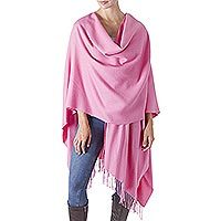 100% baby alpaca ruana,