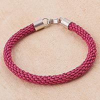 Leather wristband bracelet,