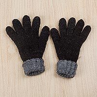 100% alpaca reversible gloves,