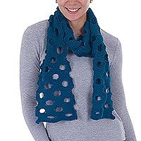 100% baby alpaca scarf,