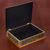 Reverse painted glass decorative box, 'Green Colonial Vine' - Reverse Painted Glass Floral Decorative Box in Green (image 2b) thumbail