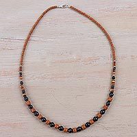 Ceramic beaded necklace,