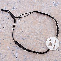 Sterling silver pendant bracelet,