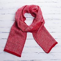 100% alpaca scarf,