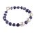Sodalite beaded bracelet, 'Blue Pebbles' - Sodalite and Sterling Silver Beaded Bracelet from Bali (image 2a) thumbail