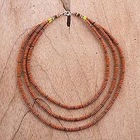 Ceramic beaded necklace,
