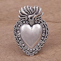 Sterling silver brooch,