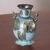 Copper and bronze decorative vase, 'History of Warriors' - Copper and Bronze Antiqued Decorative Vase from Peru (image 2c) thumbail
