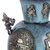 Copper and bronze decorative vase, 'History of Warriors' - Copper and Bronze Antiqued Decorative Vase from Peru (image 2h) thumbail