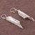 Sterling silver filigree dangle earrings, 'Sidereal Sparkle' - Sterling Silver Filigree Dangle Earrings from Peru (image 2b) thumbail