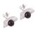 Onyx filigree dangle earrings, 'Sumptuous Fruit' - Artisan Crafted Onyx Filigree Dangle Earrings from Peru (image 2c) thumbail